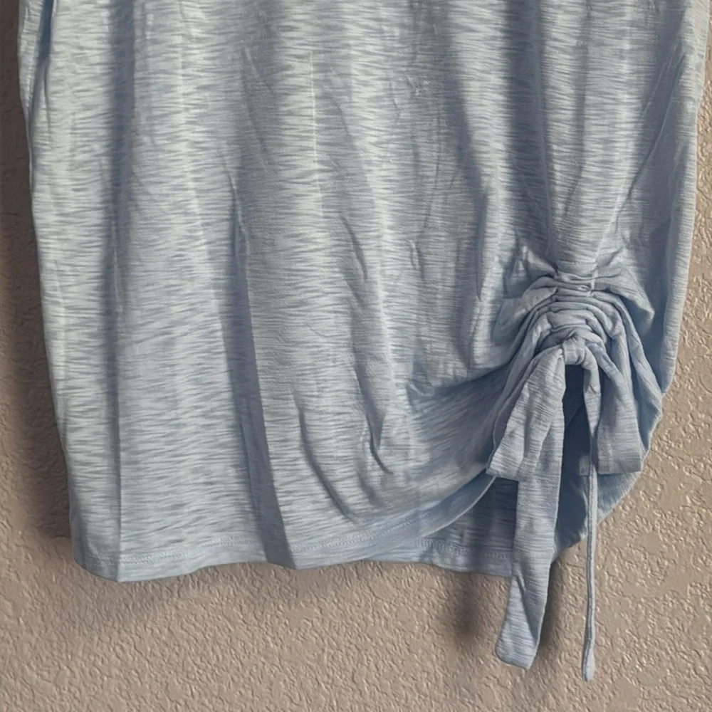 New with tags INC Blue Short Sleeve Tie Front T-Shirt size  XL - Picture 3 of 4